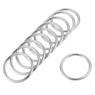 Craft County Welded Steel O-Rings – for DIY Projects, Decoration