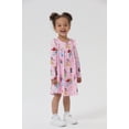 thumbnail image 4 of Vestido Disney Princess para niña pequeña con estampado floral, patinadora, color rosa, 4-5T, 4 of 7