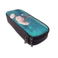thumbnail image 6 of Lsque Flowers in Glass Vase Printed Big Capacity PU Leather Pencil Case Large Pencil Pouch Stationery Pen Bag Pencil Holder for Teen, 6 of 6