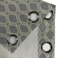thumbnail image 4 of Ambesonne Geometric Grommet Curtain, Oval Shapes Stripes, 50" x 96", Beige and Taupe, 4 of 6