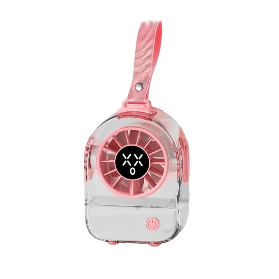 Clear High Airflow Powerful Mini Fan, Dual-use Handheld and Desktop Cooling Fan for Outdoor Travel and Indoor Daily Use