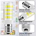 thumbnail image 3 of HENF-2Pack KEI D28A KEL2811 5304517886 5304498578 KEI D28M KEL 2815 Refrigerator LED Light Bulb Replacement AC100-265V 3.8W E17 Intermediate Base Freezer LED Lamp, Cool White 6000K, 3 of 4