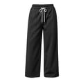 thumbnail image 4 of Sentmoon Sweats for Women Elastic Waist Active Fit Pants with Pockets Solid Color Loose Long Women Casual Pants Fall S-3XL, 4 of 8