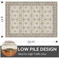 thumbnail image 2 of Rugs for Living Room Area Rug Carpet x Vintage Living Room Rugs for Bedrooms Machine Washable Rug for Dining Room Nusery Floral Distressed Grey Rug, 2 of 7