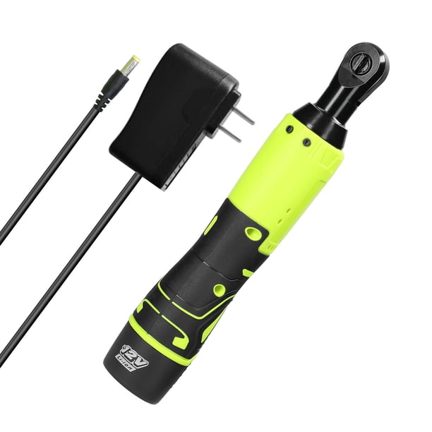 Llave eléctrica recargable inalámbrica multifuncional de 12,0 V, 3/8 pulgadas, 90°, derecha