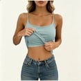 thumbnail image 2 of XIAONU Women's Spaghetti Strap Cami Tank Slim Fit V Neck Basic Sleeveless Top, 2 of 7