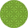 thumbnail image 1 of Ahgly Company Machine Washable Indoor Round Transitional Bright Green Area Rugs, 4' Round, 1 of 7