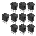 thumbnail image 4 of Interruptor Nikou 10 piezas miniinterruptor basculante redondo O OFF 23 mm, 4 of 9