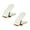 Cream White, variant on Set of 2 Sturdy Shoe Storage Stacker Adjustable to 3 Heights Accessory for Home and Shoe Storage