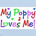 thumbnail image 2 of CafePress - My Poppy Loves Me (Des. #1) Infant Bodysuit - Baby Light Bodysuit, Size Newborn - 24 Months, 2 of 4