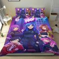 thumbnail image 1 of Funneh Krew Conjunto de sábanas temático, trío de piezas, cómodo y amigable con la piel, diseño único, regalo de decoración para el hogar para familiares, amigos y fans,135cm *200cm, 1 of 6