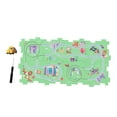 thumbnail image 1 of Rompecabezas de vías de automóviles, juego de vías, juguetes de construcción de vagones de ferrocarril, juguete para niñas en edad preescol Ciudad 9PCS, 1 of 8
