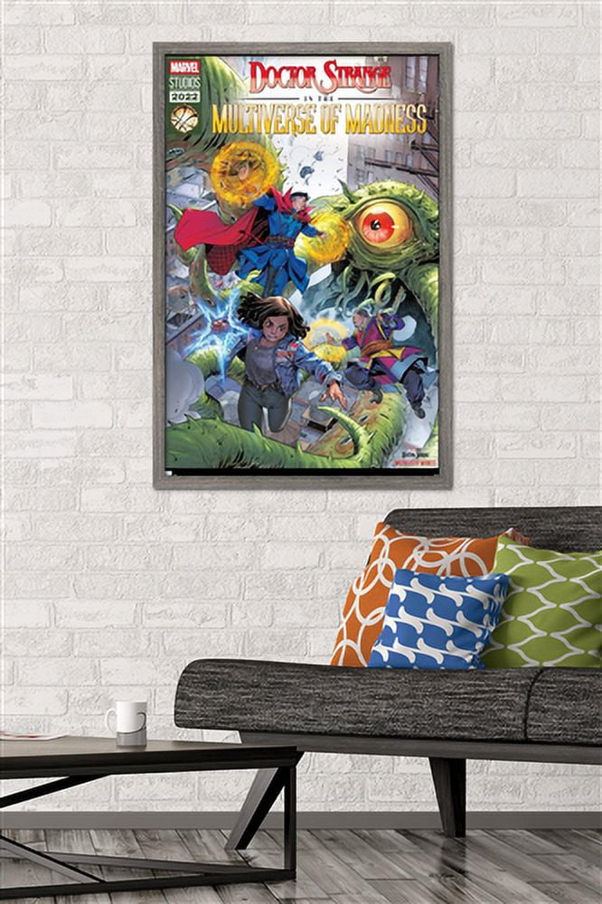 Marvel Doctor Strange in the Multiverse of Madness - Action Wall Poster, 22.375" x 34", Framed