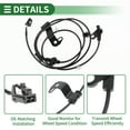 thumbnail image 4 of Unique Bargains ABS Wheel Speed Sensor ABS Sensor Anti-lock Braking System Sensor for Suzuki Alto V 2009-2013 No.5632068K00 Rear Left, 4 of 7