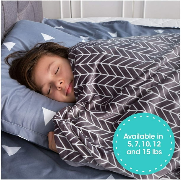 Sensory Blanket And Lap Pad Blue Constellations For Kid Baby Toddler Teenager Florensi 5 Lbs Weighted Blanket With Removable Bamboo Duvet Cover 3 Lbs Weighted Lap Pad Bundle Washable Cover Home