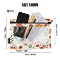 thumbnail image 4 of Leaves Flowers and Pines 2 Pack Pencil Pouches Zipper Pencil Case 3 Ring Pencil Pouch Cosmetic Bag, 4 of 6