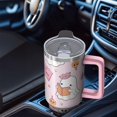 thumbnail image 5 of 40 Oz Halloween Tumbler with Handle and Straw, Ghost Pumpkin Travel Cup Insulated Stainless Steel Tumbler, Spooky Halloween Gifts for Women Adults Teenagers, 5 of 5