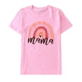thumbnail image 6 of TAIAOJING Mommy and Me Matching Shirt Mommy T Sleeve Family Summer Short Tee Me For Women Blouse And Shirt Tops Clothes Casual Outfits Rainbow, 6 of 9