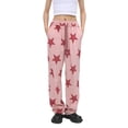 thumbnail image 1 of Txlixc Moda femenina casual Pantalones rectos Estampado de estrellas Dibujo Cordón elástico cintura pantalones holgura Pantalones deportivos Calle Txlixc  moda, 1 of 5