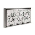 thumbnail image 2 of Stupell Industries French Country Rustic Cottage Welcome Gray Floating Frame Canvas Art, 31 x 14, by Lil' Rue, 2 of 7