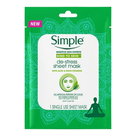 Simple Kind to Skin De-Stress Sheet Mask 1 ct