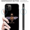 thumbnail image 4 of Compatible with iPhone 11 Case,Pattern Design Hard PC Back Cover Non-Slip Soft TPU Protective Case for iPhone 11 for Women 6.1inch-Queen Bee, 4 of 5