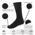 thumbnail image 2 of MANARC Women Cotton Dress Socks Soft Comfortable Thin Fine Elegant Breathable And Durable. 3 Pack White, Black, Dark Grey., 2 of 5