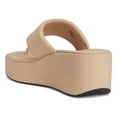 thumbnail image 2 of FitFlop Womens Platfforms Wedge Toe Post Fabric Synthetic Classic Beige Sandals 8.5 US, 2 of 4