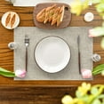 thumbnail image 7 of Sm:)e Light Brown Placemats 12 x 18 Inch Set of 4, Seasonal Washable Kitchen Dining Table Decoration for Home Party, 7 of 7