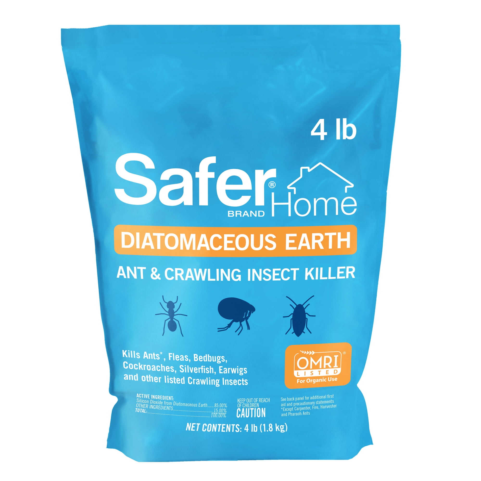 Safer Home Diatomaceous Earth Ant & Crawling Insect Killer – 4 lb