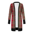 thumbnail image 2 of Qiylii Women Christmas Long-Sleeved Cardigan Cartoon Holiday Coat Clothing, 2 of 4