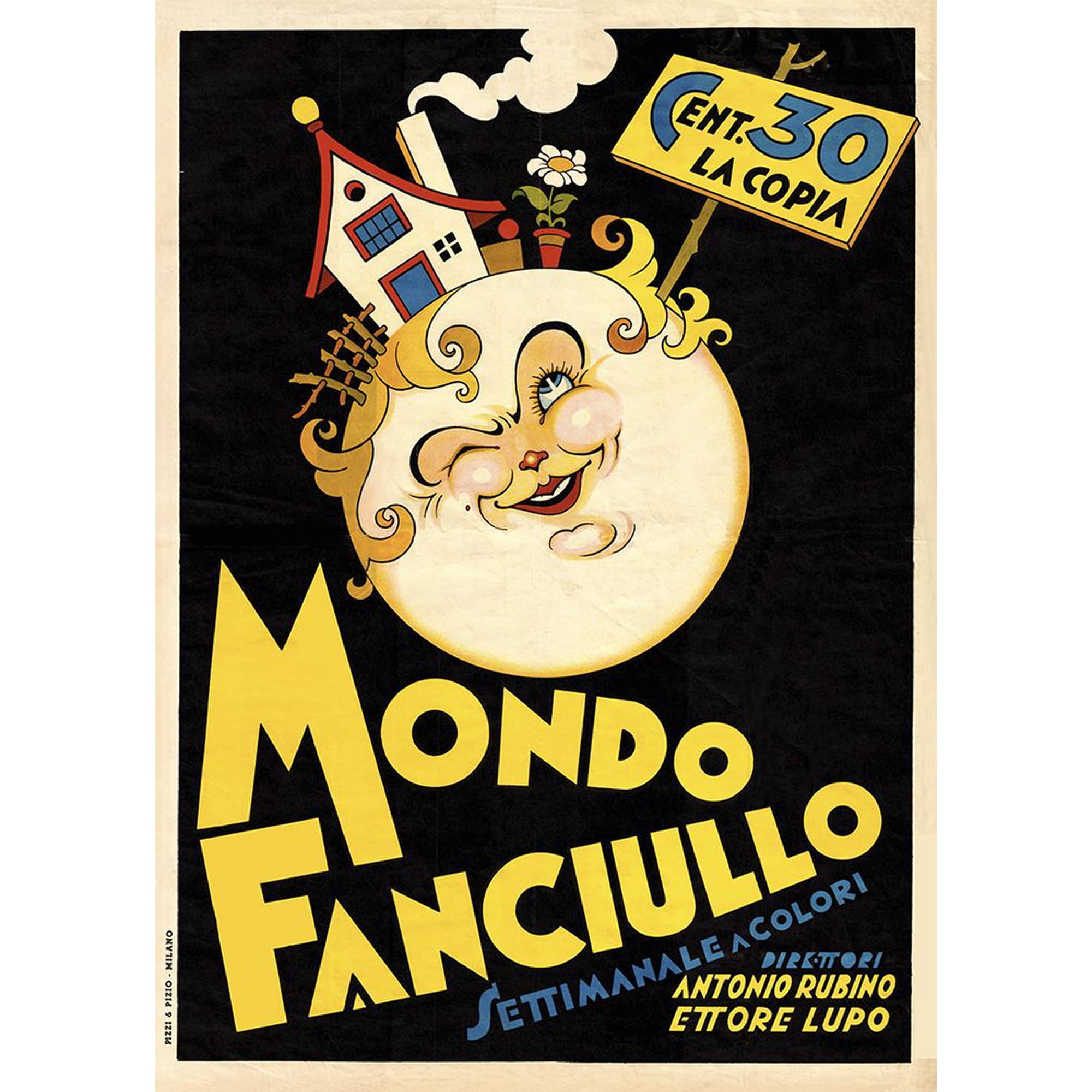 Mondo Fanciullo Poster Print - Apple Collection Vintage (24 x 36)