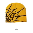 thumbnail image 2 of Youkk Stay Warm And Stylish With Versatile Knit Hat M Winter Essential Spider Web Hats yellow, 2 of 6