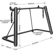 AODSK U-Shaped Design Keyboard Display Stand, Steel Piano Stand with Locking Straps, Heavy-Duty Piano Stand