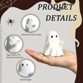 thumbnail image 3 of Halloween Ghost Figurine, Funny Resin Pen Holder Ghost Statue, Cute Decor for Halloween Decorations Desk Indoor and Porch Spooky Home Decor, 3 of 9
