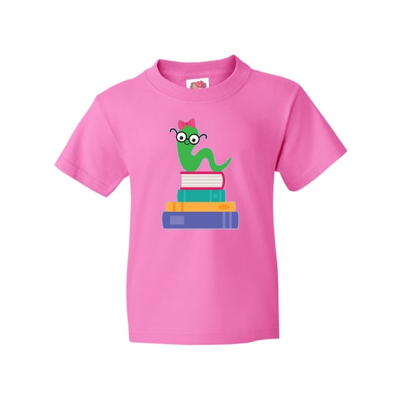 Inktastic Bookworm Girls Reading Youth T-Shirt