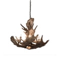 thumbnail image 6 of Meyda Tiffany 200438 Antlers 10 Light 33" Wide Antler Candle Style Chandelier - Copper, 6 of 6