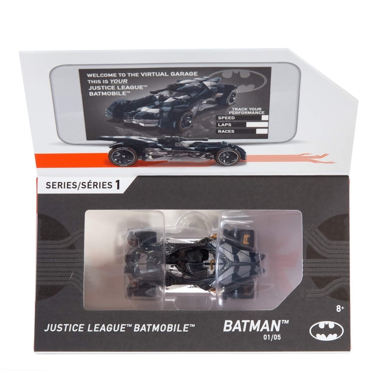 Mattel Hot Wheels ID Justice League Batmobile Die-Cast Car, 1:64