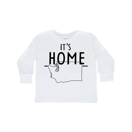 

Inktastic It s Home- State of Washington Outline Gift Toddler Boy or Toddler Girl Long Sleeve T-Shirt