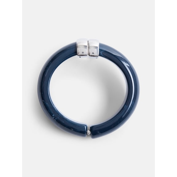 Scenario Women's Hinged Resin Bangle Bracelet
