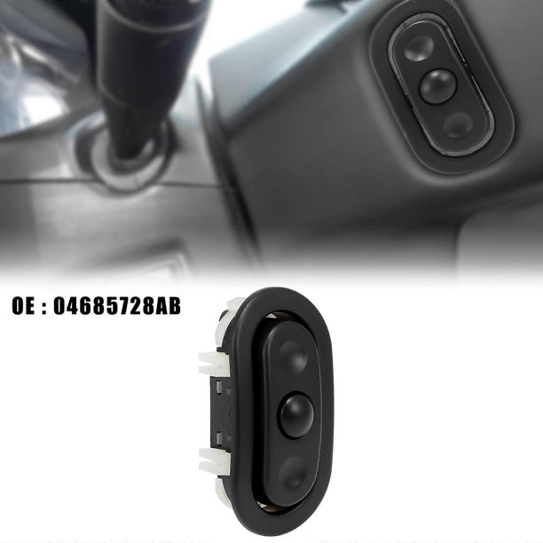 X Autohaux Pair Radio Control Steering Wheel Switches Replacement for Chrysler for Jeep for Dodge for Ram 04685729AB 04685728AB
