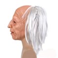 thumbnail image 2 of Máscara de Halloween con cara de abuelo y abuela, peluca para cosplay de hombre viejo, 2 of 2