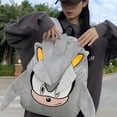 thumbnail image 2 of Mochila SABNY Sonic Shadow de piel sintética gris de gran capacidad, 2 of 7