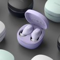 thumbnail image 2 of Auriculares inalámbricos verdaderos con cancelación de ruido con micrófono y estuche de carga inalámbrica Auriculares ligeros con control Púrpura, 2 of 8