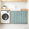 thumbnail image 2 of Vintage Gray Green Oven Skirt Curtain for Kitchen Decor 28"x35", Modern Farmhouse Textured Rustic Self Adhesive Stove Curtains Skirt Cabinet Curtains for Bathroom Laundry Room, 2 of 8