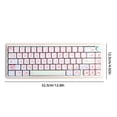 thumbnail image 5 of Kit de teclado mecánico de bricolaje con perilla de retroiluminación RGB (rosa con teclas) Ehuebsd Para estrenar, 5 of 5