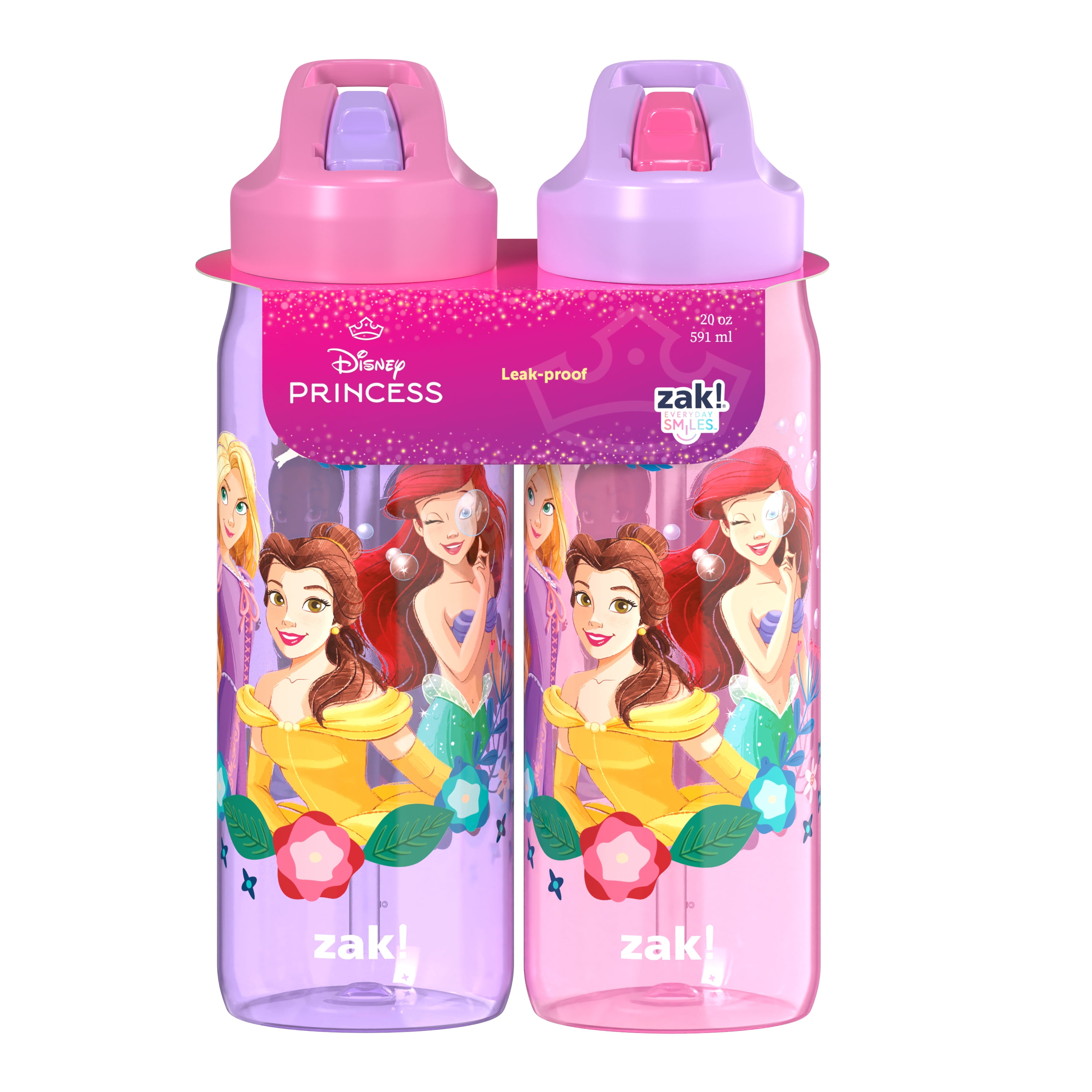 Zak Designs - Brandclub - Zak Designs 2 Pack 20oz Bottle Princess