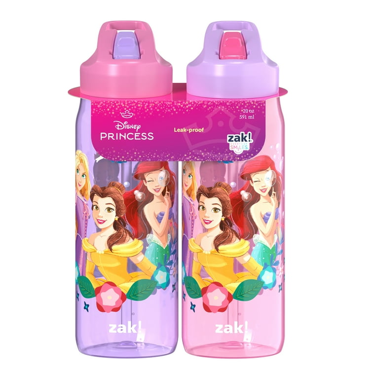 Zak Designs 2 Pack 20oz Bottle Princess - Walmart.com
