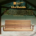 thumbnail image 5 of All Things Cedar PS70 Natural Western Red Cedar 6 Foot Porch Swing, 5 of 6