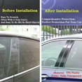 thumbnail image 4 of For Kia Forte(2009-2023)Cerato(2005-2013) Car TPU/Glossy Mirror Pillar Post Cover Door Trim Window Molding Sticker Accessories, 4 of 5